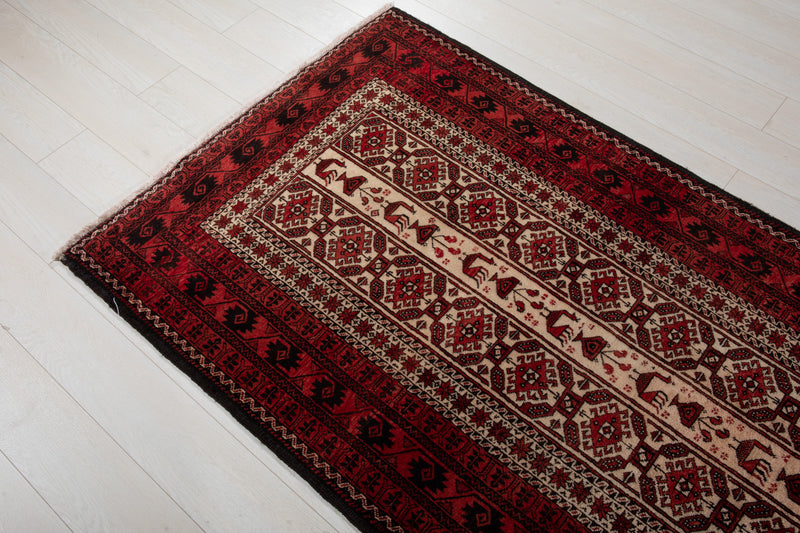 6' 8" x 3' 6" Excellent Hand-Knotted Collectible Vintage Fine Tribal Rug - Yasi & Fara 