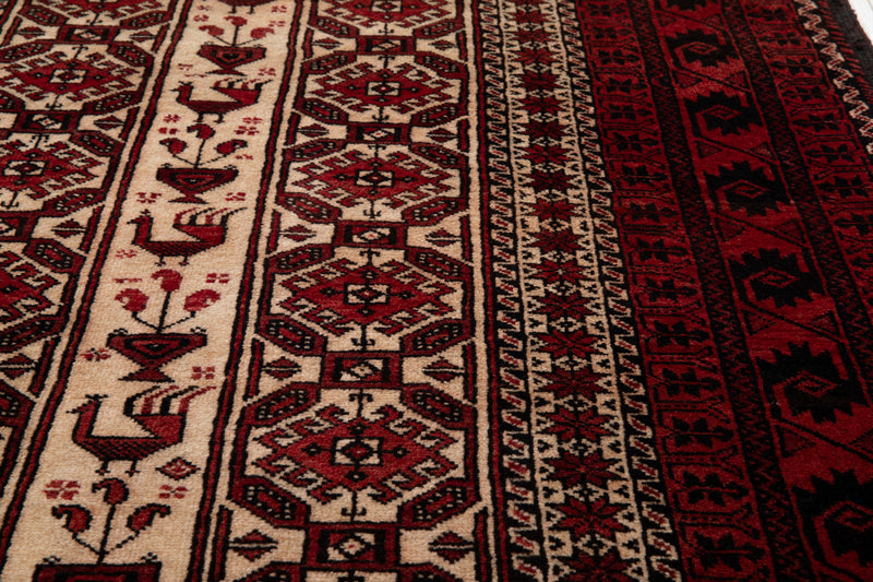 6' 8" x 3' 6" Excellent Hand-Knotted Collectible Vintage Fine Tribal Rug - Yasi & Fara 