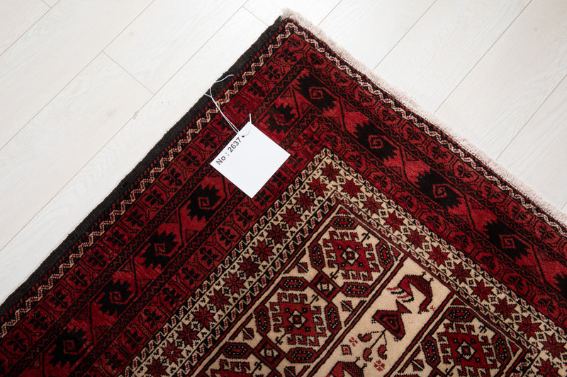 6' 8" x 3' 6" Excellent Hand-Knotted Collectible Vintage Fine Tribal Rug - Yasi & Fara 
