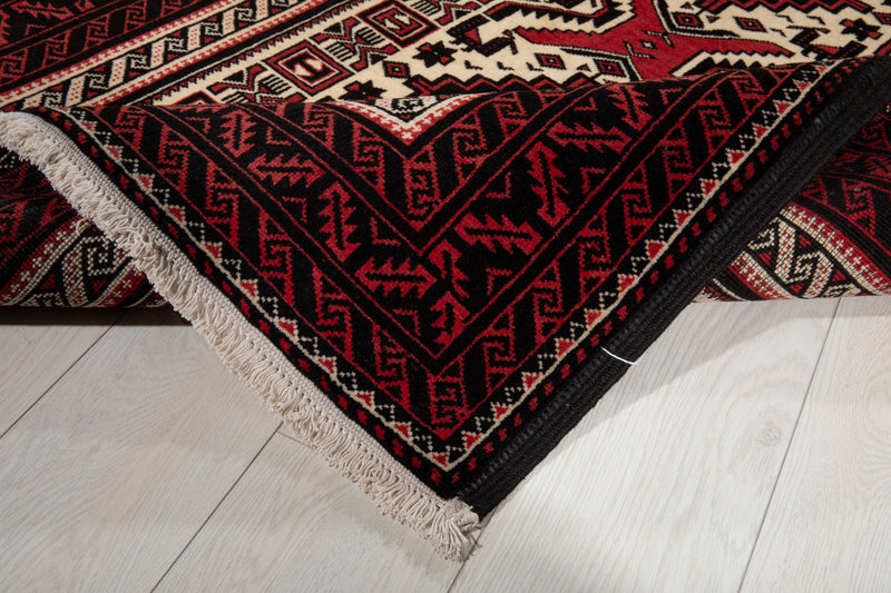 6' 7" x 3' 7" Excellent Hand-Knotted Vintage Fine Baluch Tribal Rug - Yasi & Fara 
