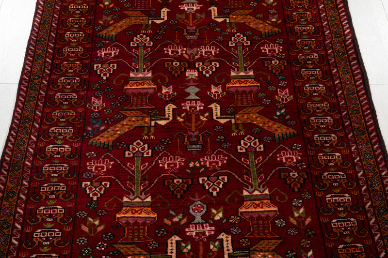 6' 5" x 3' 6" Excellent Hand-Knotted Collectible Vintage Fine Tribal Rug - Yasi & Fara 
