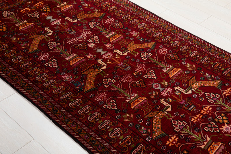 6' 5" x 3' 6" Excellent Hand-Knotted Collectible Vintage Fine Tribal Rug - Yasi & Fara 