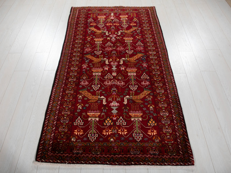 6' 5" x 3' 6" Excellent Hand-Knotted Collectible Vintage Fine Tribal Rug - Yasi & Fara 