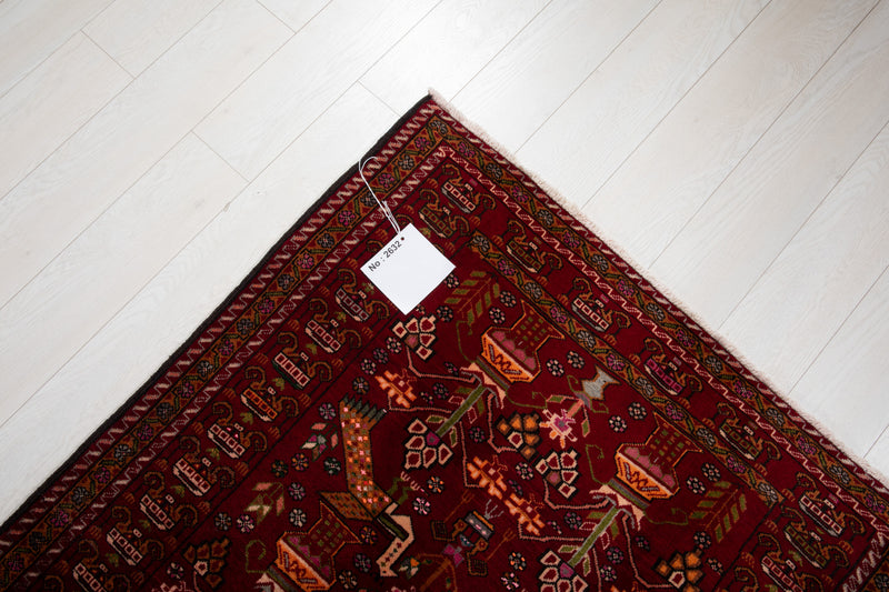 6' 5" x 3' 6" Excellent Hand-Knotted Collectible Vintage Fine Tribal Rug - Yasi & Fara 