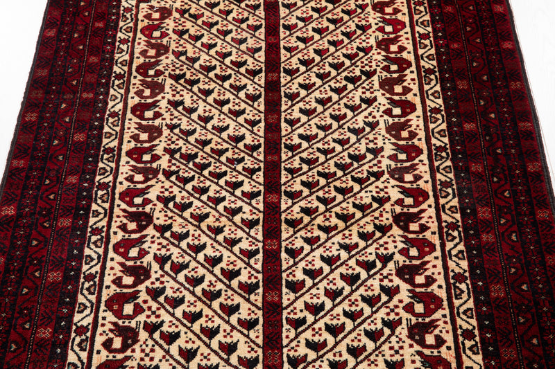 5' 10" x 3' 4" Excellent Hand-Knotted Vintage Collectible Fine Tribal Rug - Yasi & Fara 