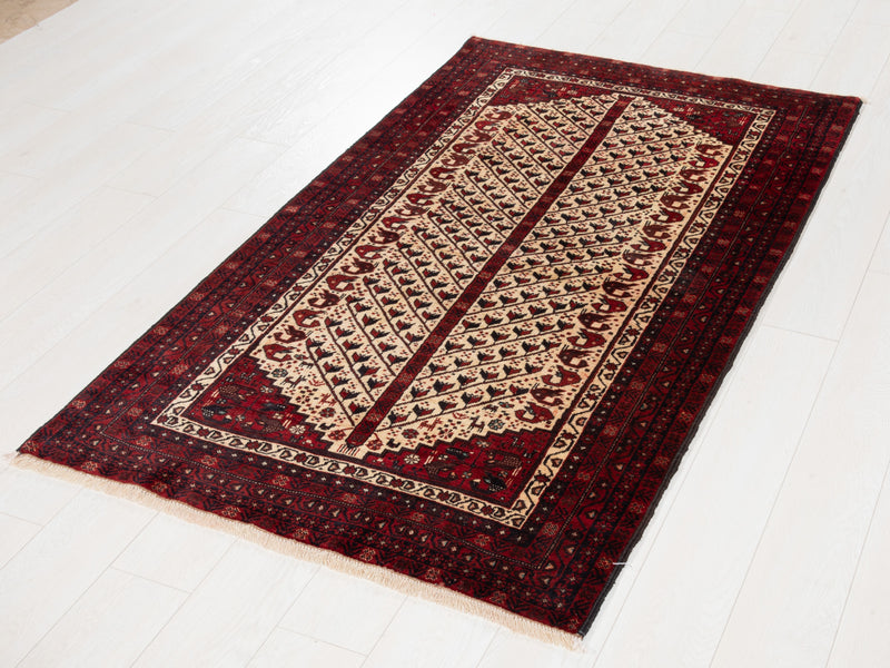 5' 10" x 3' 4" Excellent Hand-Knotted Vintage Collectible Fine Tribal Rug - Yasi & Fara 
