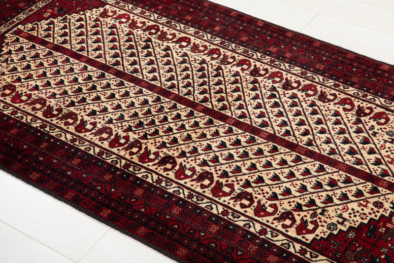 5' 10" x 3' 4" Excellent Hand-Knotted Vintage Collectible Fine Tribal Rug - Yasi & Fara 