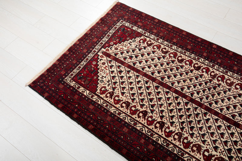 5' 10" x 3' 4" Excellent Hand-Knotted Vintage Collectible Fine Tribal Rug - Yasi & Fara 