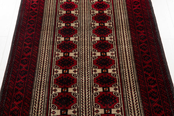 6' 4" x 3' 4" Excellent Hand-Knotted Collectible Vintage Fine Tribal Rug - Yasi & Fara 