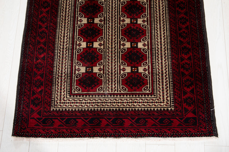 6' 4" x 3' 4" Excellent Hand-Knotted Collectible Vintage Fine Tribal Rug - Yasi & Fara 