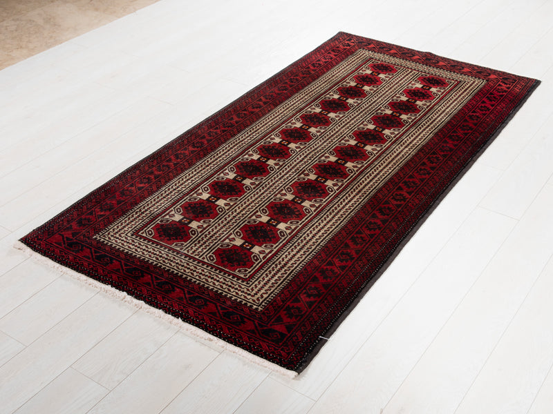 6' 4" x 3' 4" Excellent Hand-Knotted Collectible Vintage Fine Tribal Rug - Yasi & Fara 