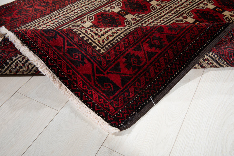 6' 4" x 3' 4" Excellent Hand-Knotted Collectible Vintage Fine Tribal Rug - Yasi & Fara 