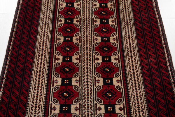 6' 3" x 3' 5' Excellent Hand-Knotted Collectible Vintage Fine Tribal Rug - Yasi & Fara 
