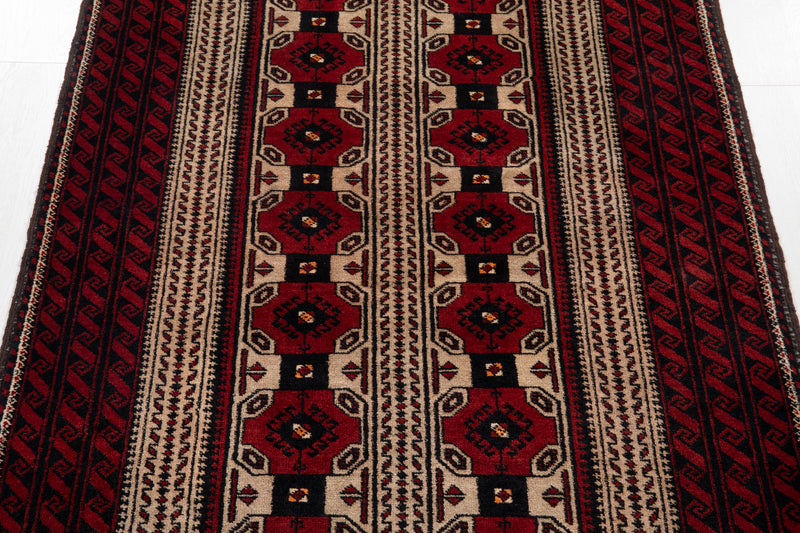 6' 3" x 3' 5' Excellent Hand-Knotted Collectible Vintage Fine Tribal Rug - Yasi & Fara 