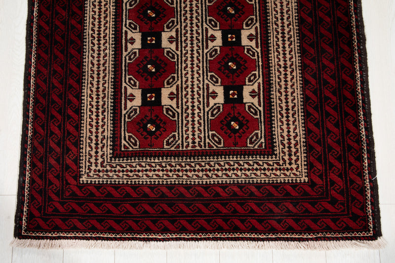 6' 3" x 3' 5' Excellent Hand-Knotted Collectible Vintage Fine Tribal Rug - Yasi & Fara 