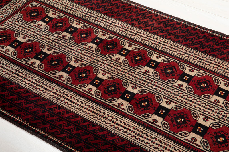 6' 3" x 3' 5' Excellent Hand-Knotted Collectible Vintage Fine Tribal Rug - Yasi & Fara 