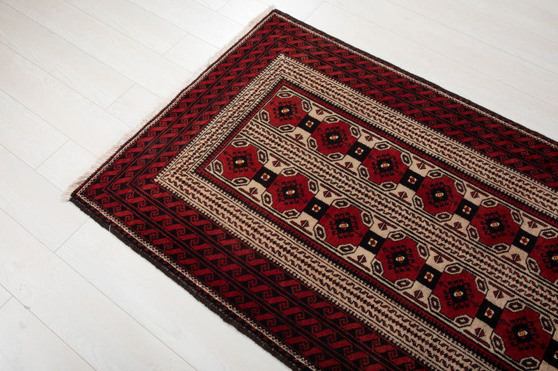 6' 3" x 3' 5' Excellent Hand-Knotted Collectible Vintage Fine Tribal Rug - Yasi & Fara 