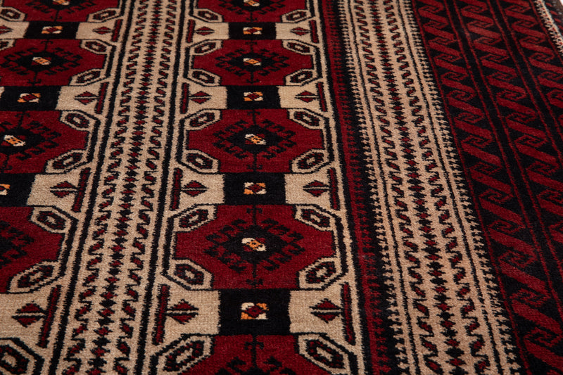 6' 3" x 3' 5' Excellent Hand-Knotted Collectible Vintage Fine Tribal Rug - Yasi & Fara 