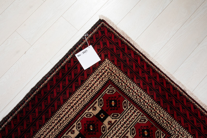 6' 3" x 3' 5' Excellent Hand-Knotted Collectible Vintage Fine Tribal Rug - Yasi & Fara 
