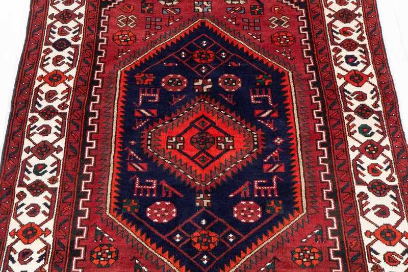 7' 11" x 4' 6" Excellent Hand-Knotted Vintage Tribal Rug - Yasi & Fara 