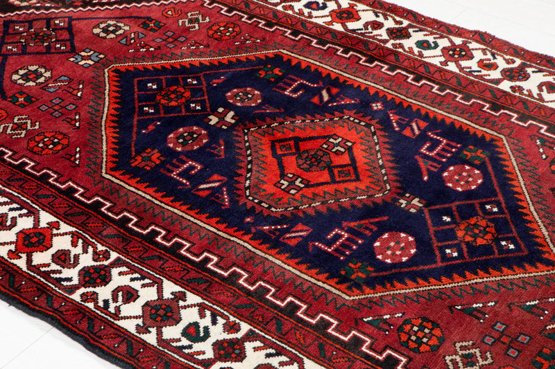 7' 11" x 4' 6" Excellent Hand-Knotted Vintage Tribal Rug - Yasi & Fara 