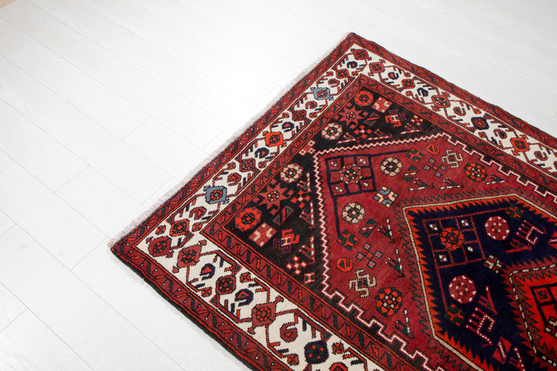 7' 11" x 4' 6" Excellent Hand-Knotted Vintage Tribal Rug - Yasi & Fara 