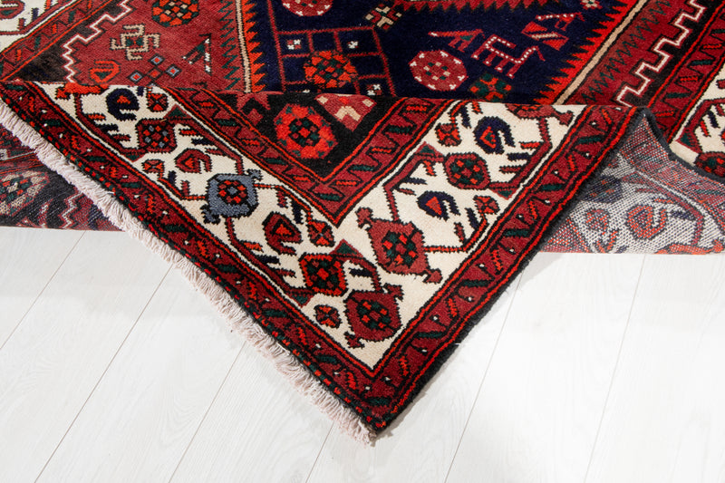 7' 11" x 4' 6" Excellent Hand-Knotted Vintage Tribal Rug - Yasi & Fara 