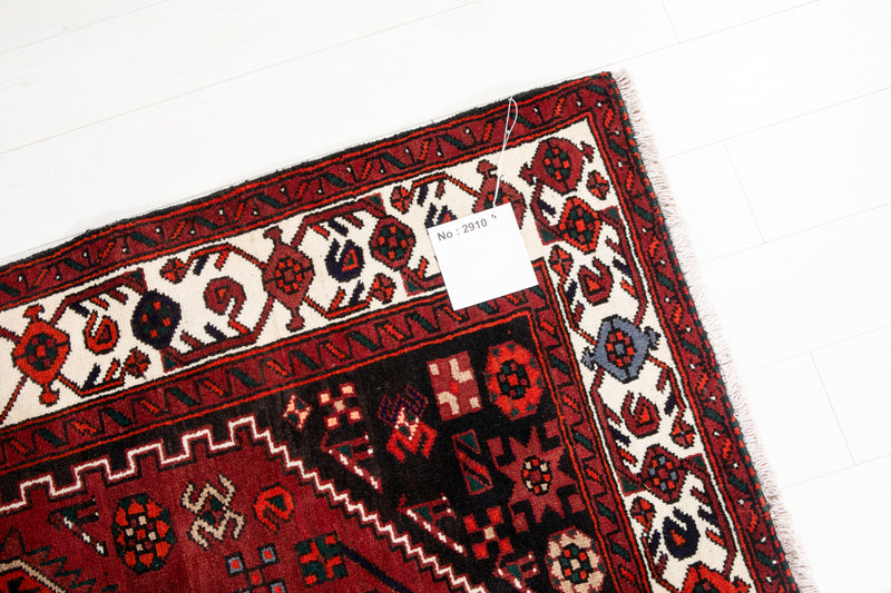 7' 11" x 4' 6" Excellent Hand-Knotted Vintage Tribal Rug - Yasi & Fara 