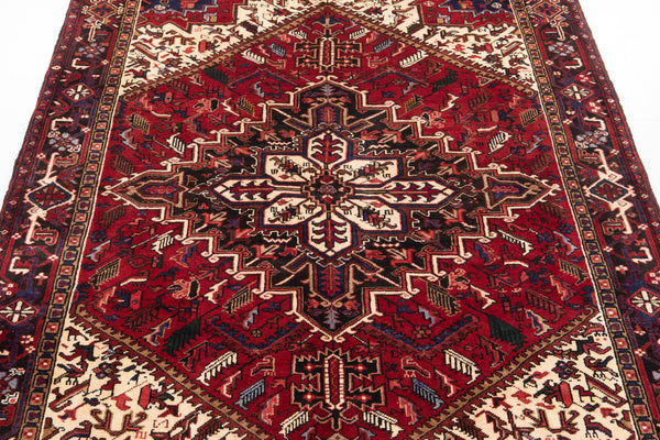 9' 9" x 6' 10" Excellent Hand-Knotted Vintage Tribal Area Rug - Yasi & Fara 