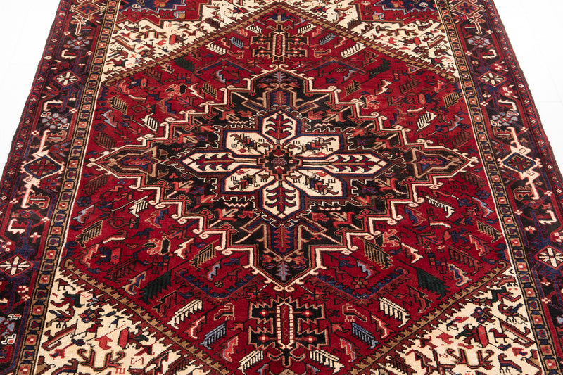 9' 9" x 6' 10" Excellent Hand-Knotted Vintage Tribal Area Rug - Yasi & Fara 