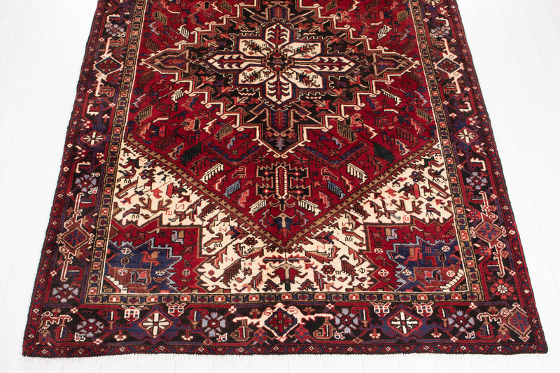 9' 9" x 6' 10" Excellent Hand-Knotted Vintage Tribal Area Rug - Yasi & Fara 