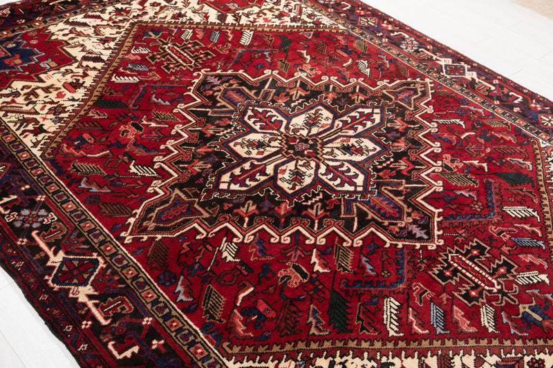 9' 9" x 6' 10" Excellent Hand-Knotted Vintage Tribal Area Rug - Yasi & Fara 