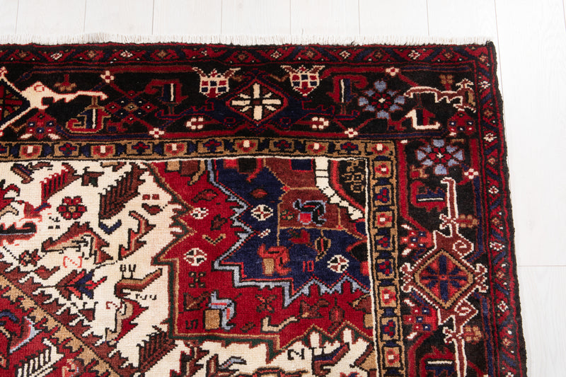 9' 9" x 6' 10" Excellent Hand-Knotted Vintage Tribal Area Rug - Yasi & Fara 