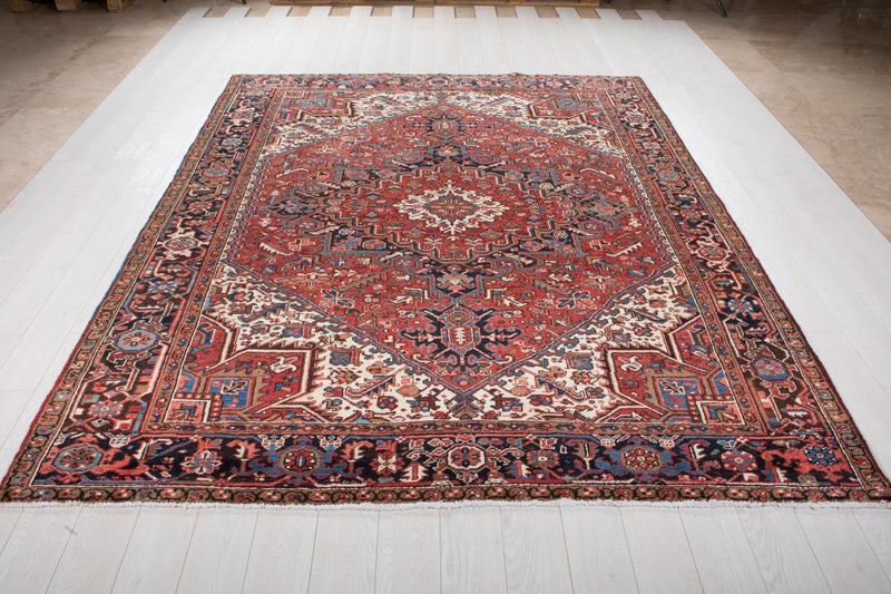 9' 4" x 7' 5" Excellent Hand-Knotted Collectible Antique Tribal Rug - Yasi & Fara 