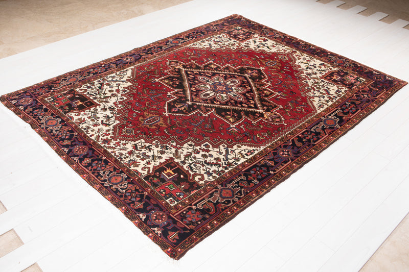 9' 4" x 7' Excellent Hand-Knotted Vintage Collectible Tribal Rug - Yasi & Fara 