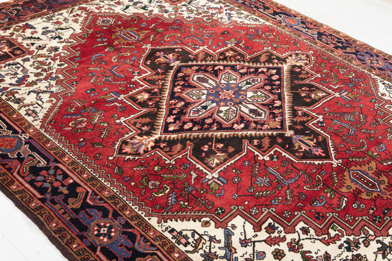 9' 4" x 7' Excellent Hand-Knotted Vintage Collectible Tribal Rug - Yasi & Fara 