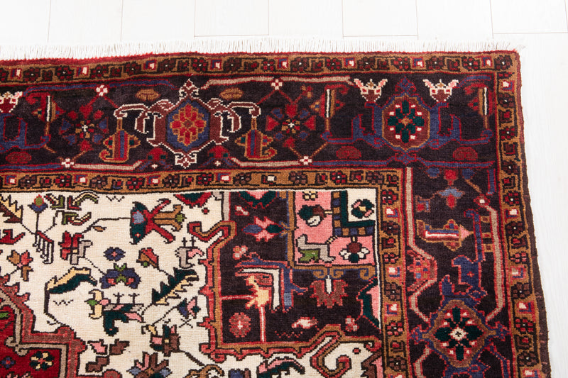 9' 4" x 7' Excellent Hand-Knotted Vintage Collectible Tribal Rug - Yasi & Fara 