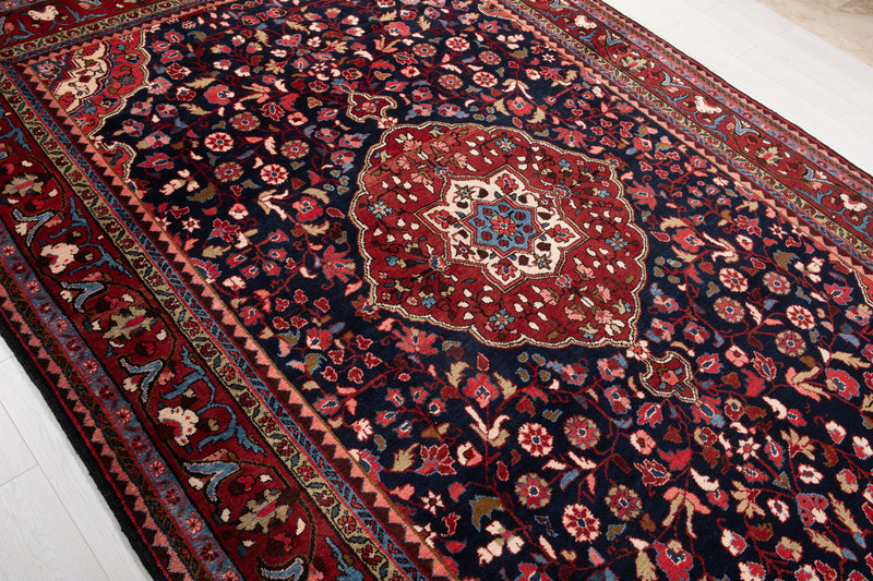 10' 8" x 7' 3" Excellent Hand-Knotted Vintage Collectible Tribal Area Rug - Yasi & Fara 