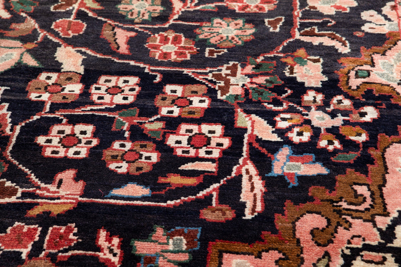 10' 6" x 4' 11" Excellent Hand-Knotted Antique Floral Tribal Rug - Yasi & Fara 