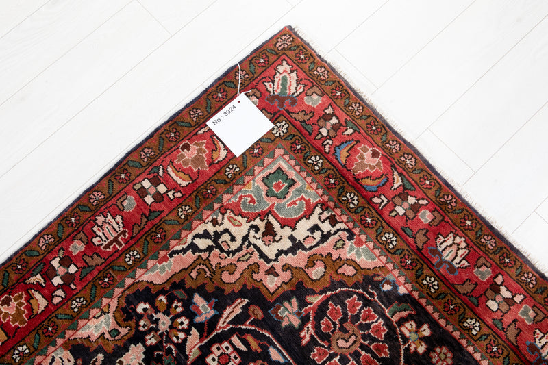 10' 6" x 4' 11" Excellent Hand-Knotted Antique Floral Tribal Rug - Yasi & Fara 
