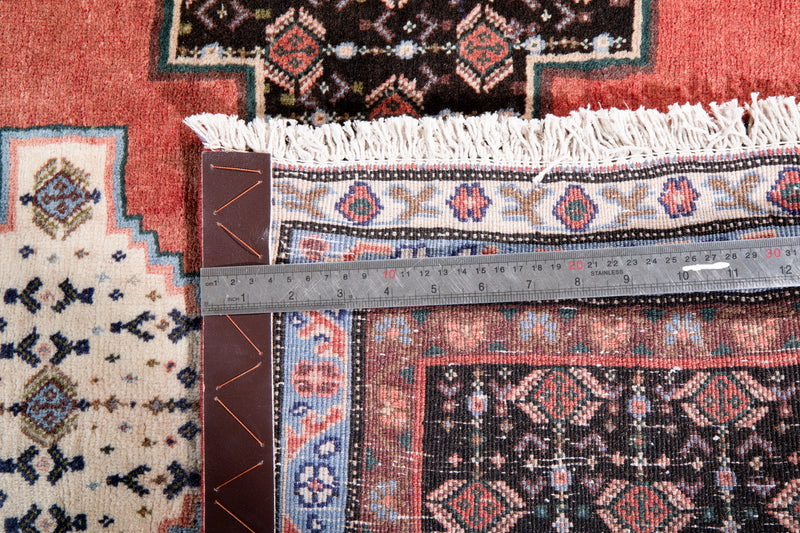 9' 9" x 3' 5 Excellent Hand-Knotted Vintage Tribal Runner Rug - Yasi & Fara 