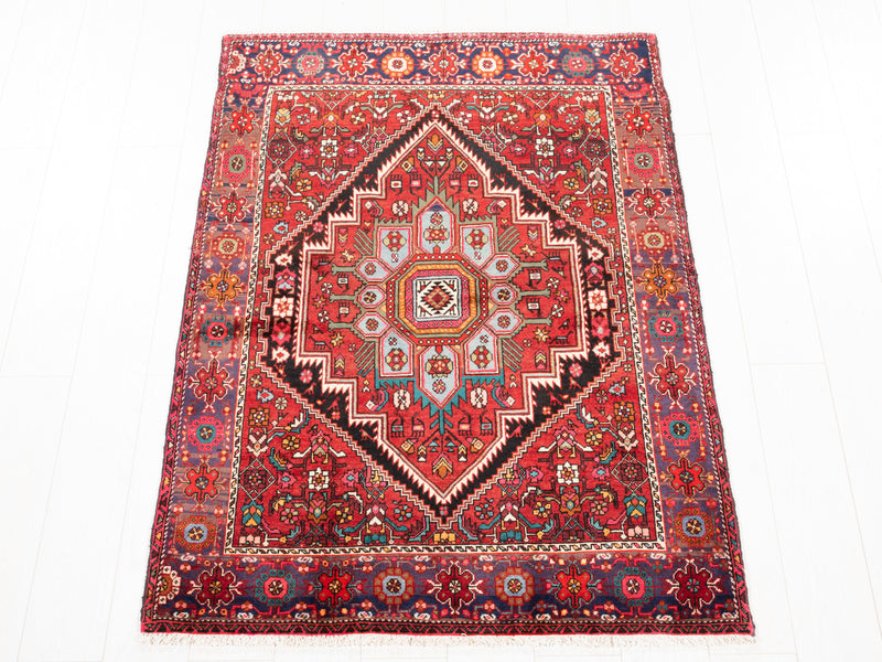 5' x 3' 5" Excellent Hand-Knotted Collectible Vintage Tribal Rug - Yasi & Fara 