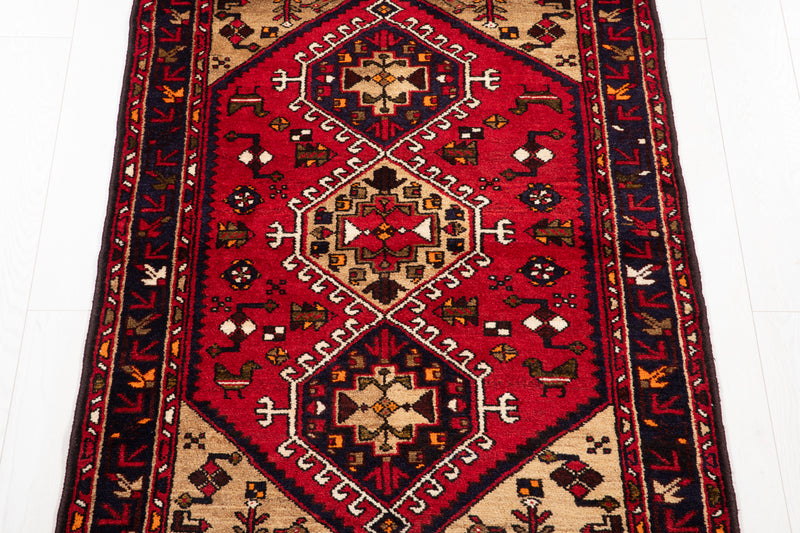 4' 10" x 3' 3" Excellent Hand-Knotted Vintage Tribal Rug - Yasi & Fara 
