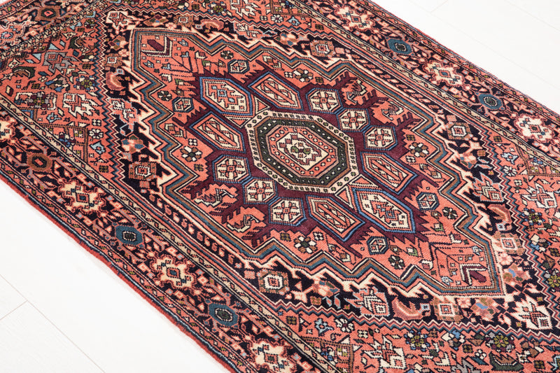 4' 6" x 2' 9" Excellent Hand-Knotted Collectible Vintage Tribal Rug - Yasi & Fara 