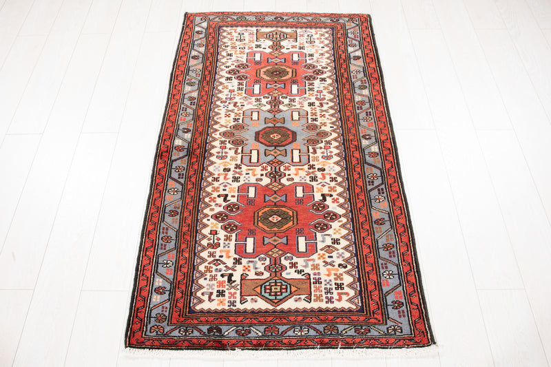 4' 11" x 2' 9" Excellent Hand-Knotted Vintage Tribal Rug - Yasi & Fara 