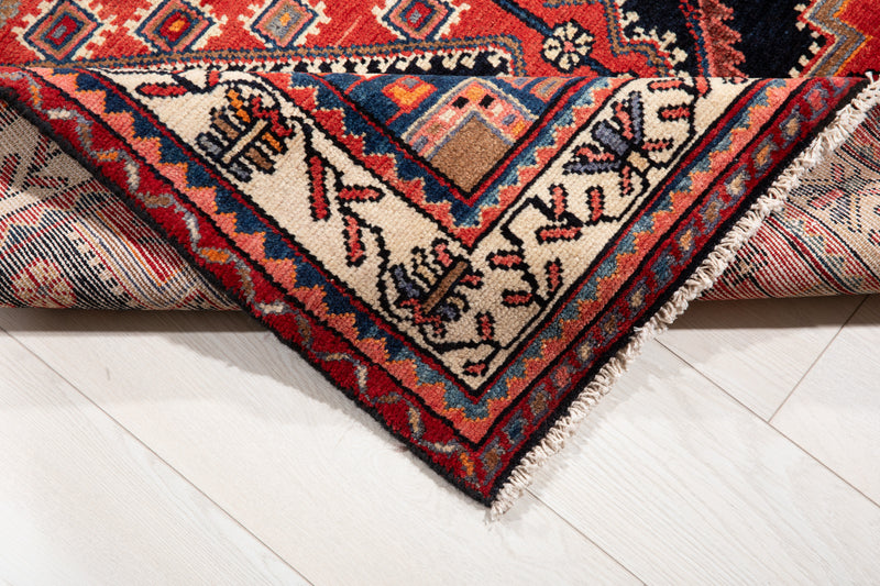 5' 4" x 4' Excellent Hand-Knotted Vintage Tribal Rug - Yasi & Fara 