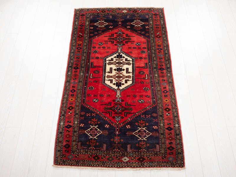 6' 7" x 3' 8" Excellent Hand-Knotted Vintage Tribal Rug - Yasi & Fara 