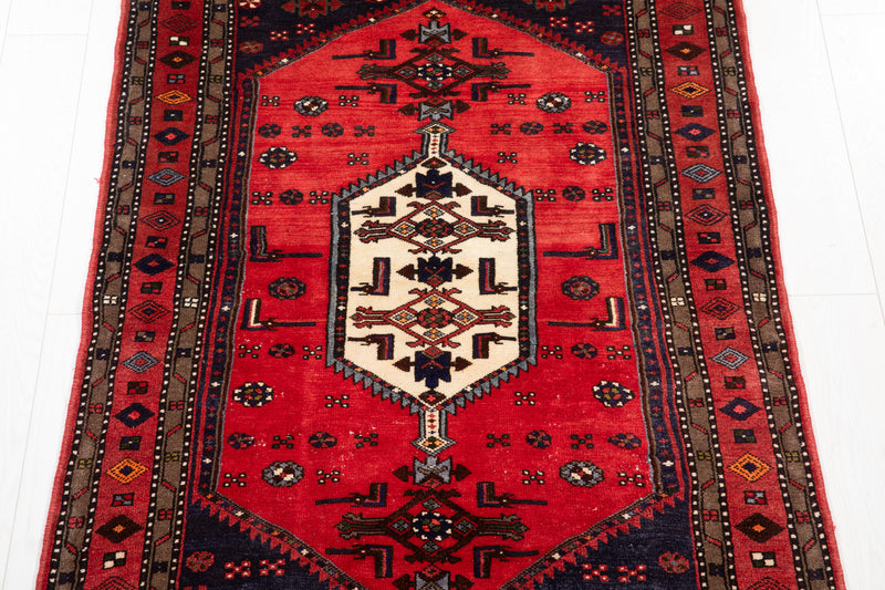 6' 7" x 3' 8" Excellent Hand-Knotted Vintage Tribal Rug - Yasi & Fara 