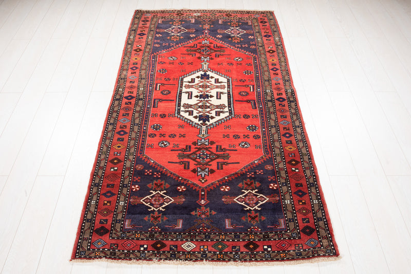 6' 7" x 3' 8" Excellent Hand-Knotted Vintage Tribal Rug - Yasi & Fara 