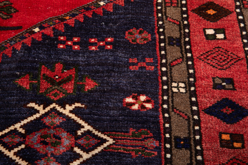 6' 7" x 3' 8" Excellent Hand-Knotted Vintage Tribal Rug - Yasi & Fara 
